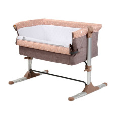 Кроватка детская приставная Lorell Kids Sleep'N'Care-1 с матрасом 6 см регулировка высоты Бежевый (10080431903-LR)