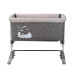 Кроватка детская приставная Lorell Kids Sleep'N'Care-1 с матрасом 6 см регулировка высоты Серый (10080431901-LR)