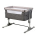 Кроватка детская приставная Lorell Kids Sleep'N'Care-1 с матрасом 6 см регулировка высоты Серый (10080431901-LR)