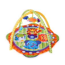 Игровой развивающий коврик Lorell Kids Safari-1 97х97 см с игрушками Разноцветный (1030028-LR)