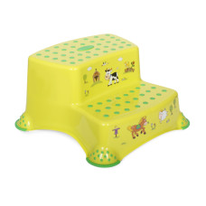 Двойная ступенька для ванной детская Lorell Kids с антискользящими накладками Салатовый (10130550274-LR)