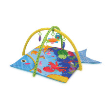 Игровой развивающий коврик Lorell Kids Ocean-1 133х120х56 см с игрушками Разноцветный (1030029-LR) 