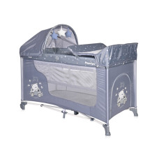 Детская кровать-манеж Lorell Kids Moonlight Rocker-1 2 Layers 126х70х113 см Синий (10080422154R-LR)