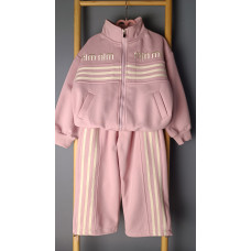 Спортивный костюм без капюшона MIN MIN, для девочки, Розовый, рост 120 см