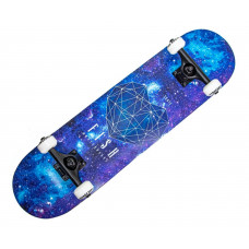 Скейтборд Space Sport с PU-колесами Разноцветный Канадский клен ABEC 7 78х20 см (DP-657952259)