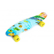 Детский пенни борд Space Sport "Fish" ABEC-7 57 х 15 см Разноцветный (DP-21886683)