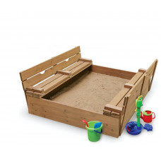 Детская песочница деревянная Baby Sport SB Дерево 200х200х23 см (Песочница - 31)