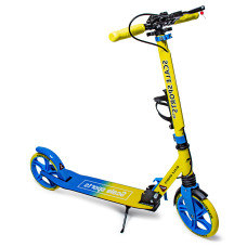 Самокат двухколесный Scale Sports SS-08 желто-голубой ручной тормоз 100 кг (DP-966353580)