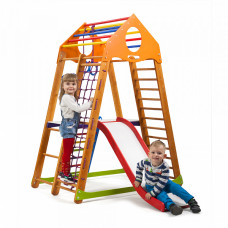 Детский спортивный игровой комплекс Baby Sport SB BambinoWood Разноцветный 132х85х170 см (Plus 2)