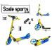 Самокат двухколесный Scale Sports SS-08 желто-голубой ручной тормоз 100 кг (DP-966353580)