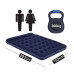 Надувной матрас Bestway 67226 Flocked Air Bed, 203×152×22 см — мягкий и комфортный двуспальний матрас с ножным насосом (IND-67226)