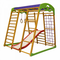 Детский спортивный игровой комплекс Baby Sport SB Карамелька Эко Разноцветный 132х124х130 см (мини)