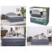 Надувная кровать Bestway 671bd LoungeLux Air Mattress — комфортная двуспальная для дома и дачи з подголовником и електронасосом (IND-671bd)