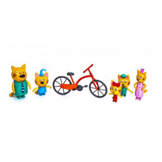 Игровой набор детский с фигурками Kidwill "Три Кота" Пластик Разноцветный (DP-PS651)