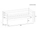 Подростковая кровать SportBaby babyson 2 лак 80x190 см (SB-3881)