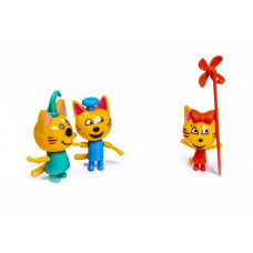 Игровой набор детский с фигурками Kidwill "Три Кота" Пластик Разноцветный (DP-PS655)