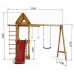 Детский спортивный игровой комплекс Baby Sport SB Babyland №18 Натуральное дерево 310х180х240 см (Babyland-18)