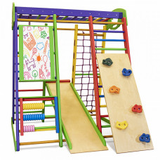 Детский спортивный игровой комплекс Baby Sport SB Акварелька Разноцветный 132х124х150 см (1)