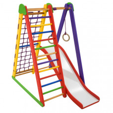 Детский спортивный игровой комплекс Baby Sport SB Kind-Start Эко Разноцветный 80х100х130 см (Kind-Start-4)