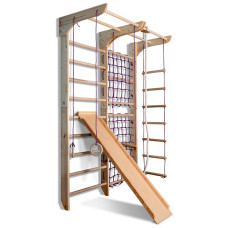 Детский спортивный уголок Baby Sport SB Kinder 3 в 1 220x160 см дерево Коричневый (Kinder 3 в 1-220)