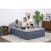 Надувная кровать Bestway 671bd LoungeLux Air Mattress — комфортная двуспальная для дома и дачи з подголовником и електронасосом (IND-671bd)