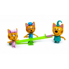 Игровой набор детский с фигурками Kidwill "Три Кота" Пластик Разноцветный (DP-PS660)