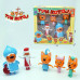 Игровой набор детский с фигурками Kidwill "Три Кота" Пластик Разноцветный (DP-PS652)