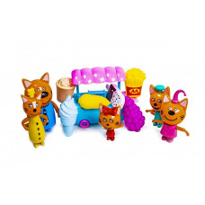 Игровой набор детский с фигурками Kidwill "Три Кота" Пластик Разноцветный (DP-N73-2)