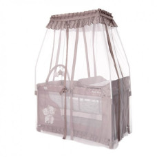 Детская кровать-манеж Lorell Kids Magic Sleep-1 127х68х172 см с балдахином Бежевый (10080482155-LR)