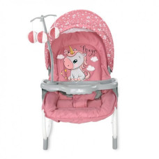 Шезлонг детский Lorell Kids Dream Time-1 для сна и игры с регулировкой спинки Розовый (10110062151-LR)