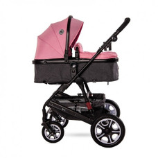 Детская коляска-трансформер Lorell Kids Lora set-1 3 в 1 ножной тормоз 68х88х32 см Розовый (10021282189-LR)
