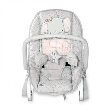 Шезлонг детский Lorell Kids Eliza Elephant-1 для отдыха и игр 71х44х52 см Серый (10110142126-LR)