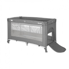 Детский манеж-кровать Lorell Kids Noemi-1 127х65х75 см 2 уровня Серый (10080552129-LR)