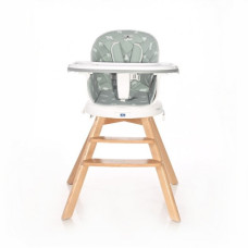 Стульчик для кормления 3 в 1 Lorell Kids Napoli-1 вращение на 360° с 7 позициями фиксации Зелёный (10100472138-LR)
