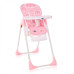 Стульчик для кормления Lorell Kids Cryspi-1 от 6 месяцев до 3 лет ПВХ регулировка сидения и лотка Розовый (10100442111-LR)