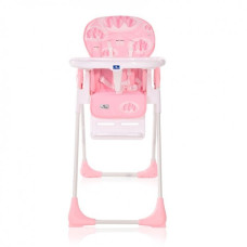 Стульчик для кормления Lorell Kids Cryspi-1 от 6 месяцев до 3 лет ПВХ регулировка сидения и лотка Розовый (10100442111-LR)