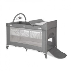 Детская кровать-манеж Lorell Kids Noemi-2 2 Layers Plus для отдыха и игр 127х69х105 см Серый (10080562129-LR)