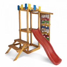 Детский спортивный игровой комплекс Baby Sport SB Babyland №14 Натуральное дерево 230х75х210 см (Babyland-14)