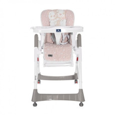 Стул для кормления Lorell Kids Gusto-1 2 лотка с колесиками 70х60х112 см Розовый (10100362141-LR)