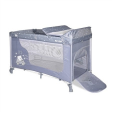 Детский манеж-кровать Lorell Kids Moonlight-1 126x70x85 см см 2 уровня Синий (10080412154-LR)