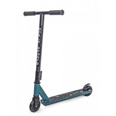 Трюковый детский самокат Space Sport Turbo ABEC 7 Черно-бирюзовый 48.5х10 см (DP-980911495)