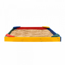 Детская песочница деревянная Baby Sport SB Разноцветная 145х145х12 см (Песочница - 15)
