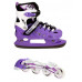 Раздвижные роликовые коньки 2 в 1 Space Sport ABEC-7 Фиолетовые размер 38-41 (DP-2098091463-L)