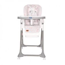 Стул для кормления Lorell Kids Felicita-1 ПВХ 2 лотка регулировка сидения лотка и высоты Розовый (10100422194C-LR)