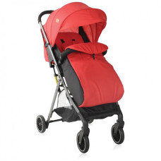 Детская коляска прогулочная Lorell Kids Felicia-1 всесезонная с корзиной накидкой на ножки и окном навеса Красный (10021461999-LR)