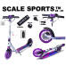 Самокат двухколесный Scale Sports SS-23 Led-фонарик 100 кг фиолетовый (DP-1578370478)