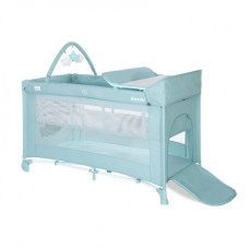 Детская кровать-манеж Lorell Kids Noemi-2 2 Layers Plus для отдыха и игр 127х69х105 см Голубой (10080562156-LR)