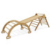 Детский игровой комплекс Baby Sport SB Альпинист-3 с горкой 106 см и пирамидой Коричневый (Альпинист-3)