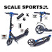 Самокат двухколесный Scale Sports SS-25 Led-фонарик 100 кг синий (DP-1296360217)