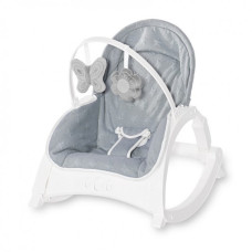 Кресло-качалка 3 в 1 Lorell Kids Alex-1 2 скорости вибрации Серый (10110122149-LR)